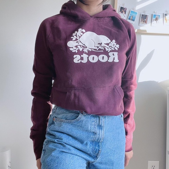 Burgundy hoodie from ROOTS - Picture 3 of 3